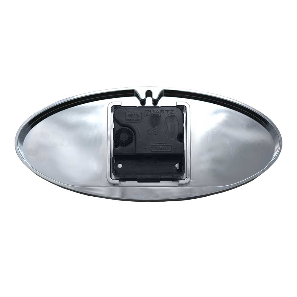Peterbilt Chrome Plated Aluminum USA Flag Clock