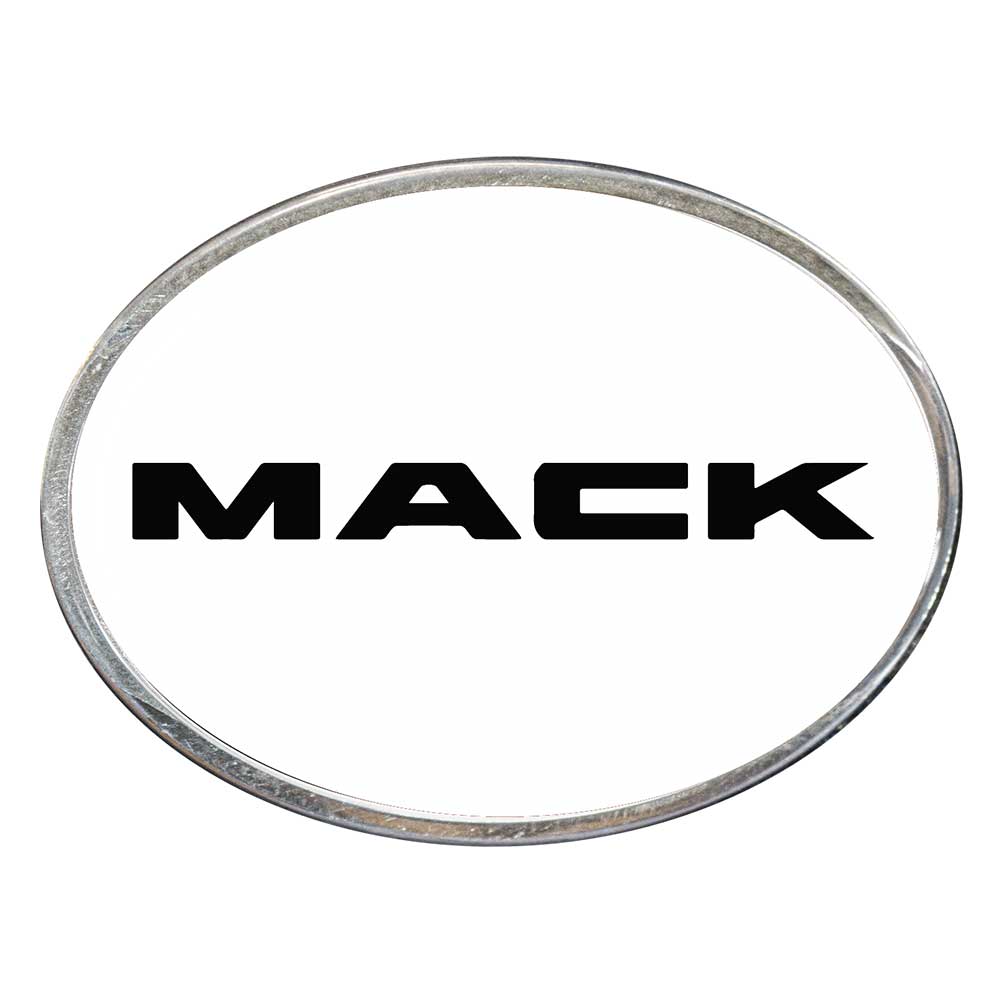 Mack Oval Billet Aluminum with Resin Belt Buckle