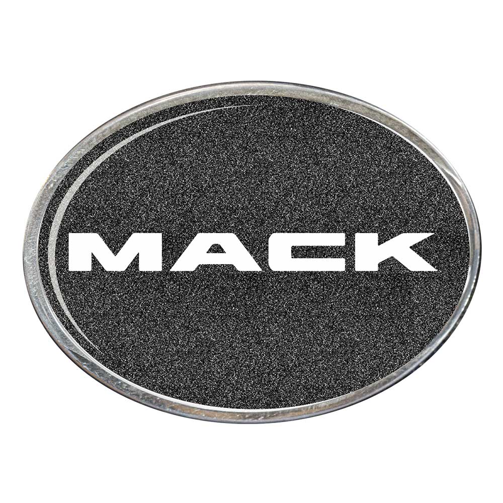 Mack Oval Billet Aluminum with Resin Belt Buckle