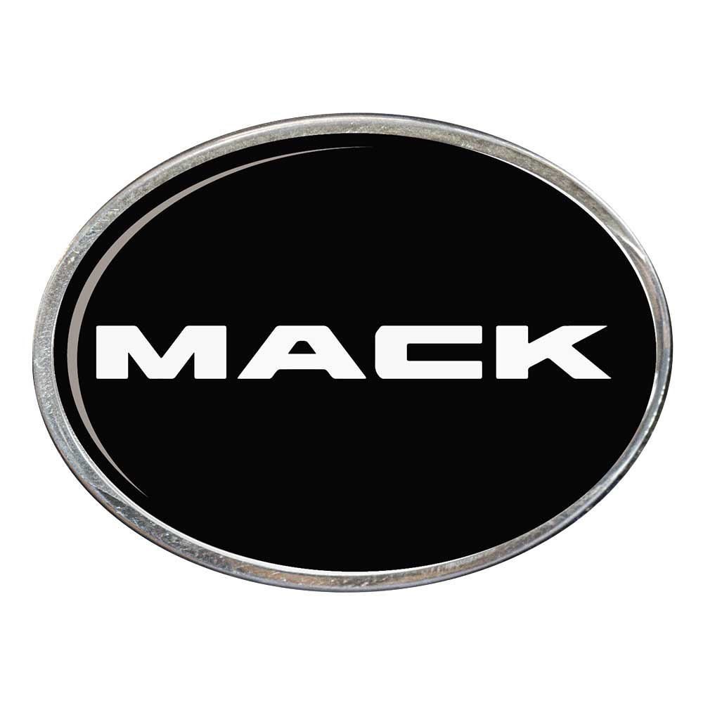 Mack Oval Billet Aluminum with Resin Belt Buckle