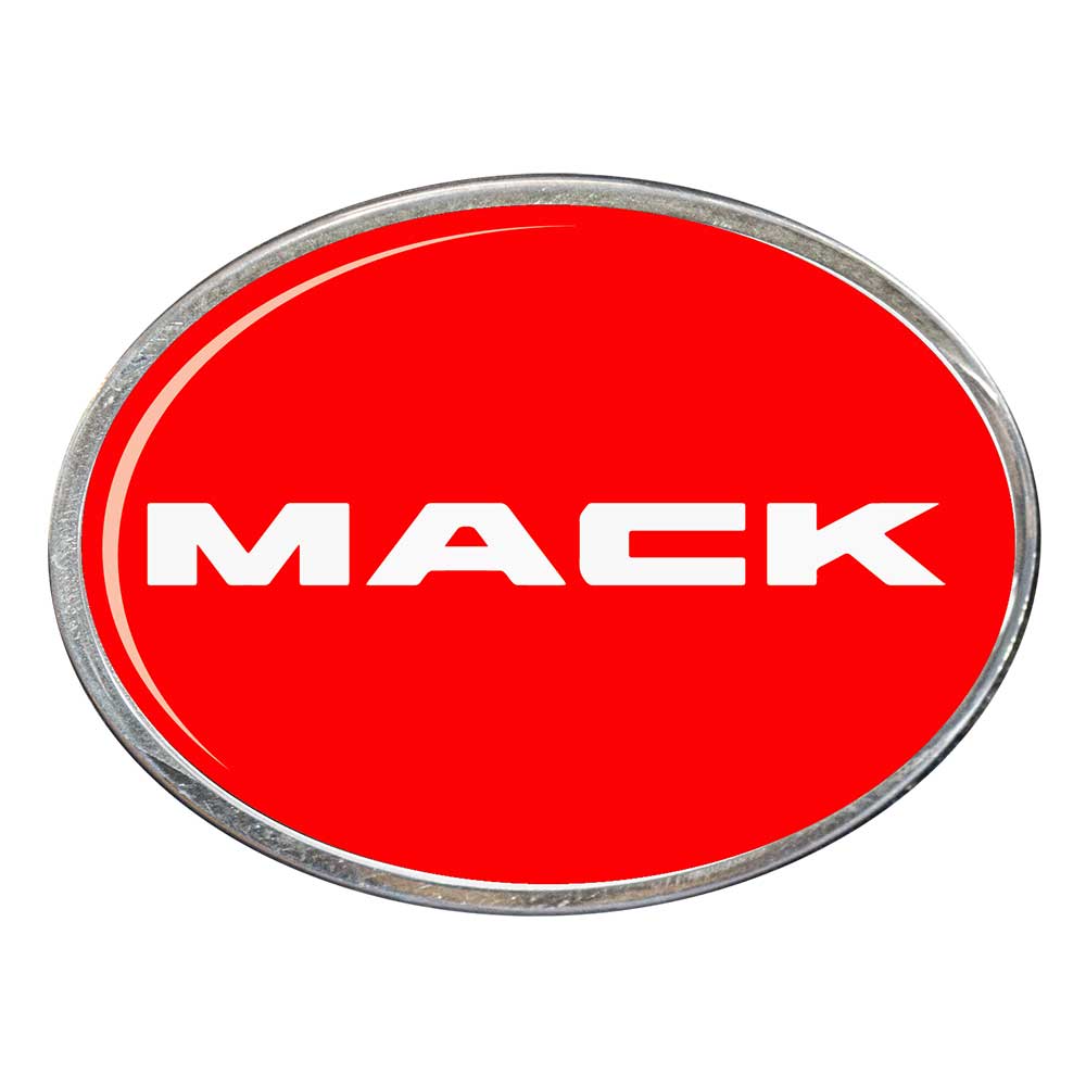 Mack Oval Billet Aluminum with Resin Belt Buckle