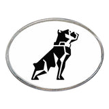 Mack Bulldog Oval Billet Aluminum with Resin Belt Buckle