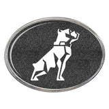 Mack Bulldog Oval Billet Aluminum with Resin Belt Buckle