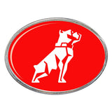 Mack Bulldog Oval Billet Aluminum with Resin Belt Buckle