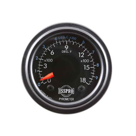 2-1/16" Pyrometer kit with black bezel