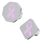 Breast Cancer Tractor and Trailer Air Valve Knob with Pink Ribbon