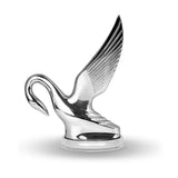 Classic Swan Hood Ornament with LED Glow Base