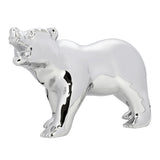 Chrome Plated Growling Bear Hood Ornament
