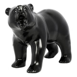 Matte Black Growling Bear Hood Ornament