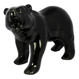 Matte Black Growling Bear Hood Ornament