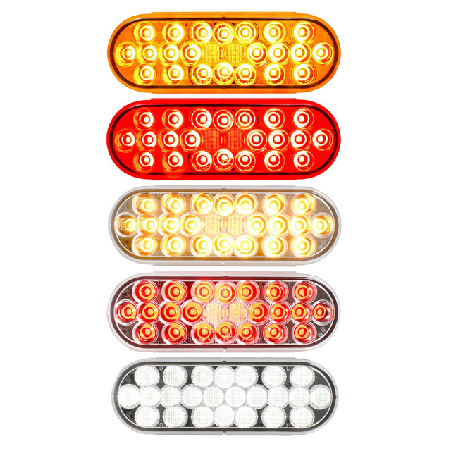 Close-up of high power oval pearl LED light