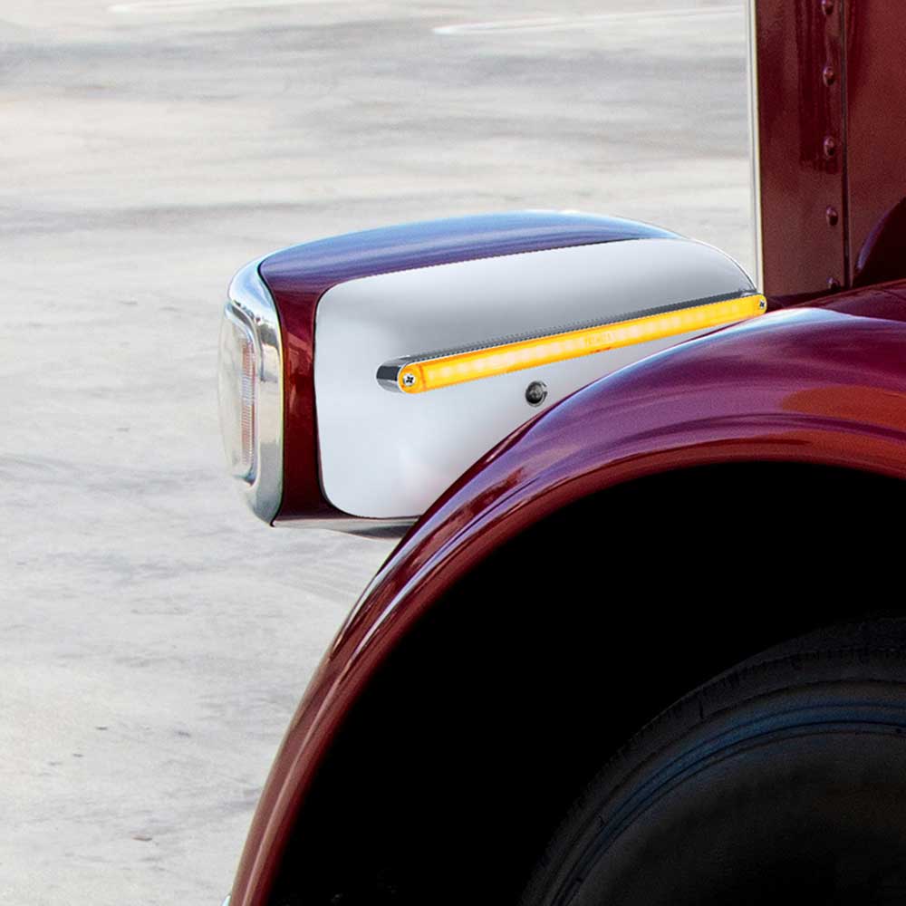 Peterbilt 389 Glolight Rear Headlight Housing Cover with 24 LEDs