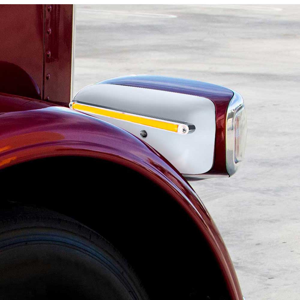 Peterbilt 389 Glolight Rear Headlight Housing Cover with 24 LEDs