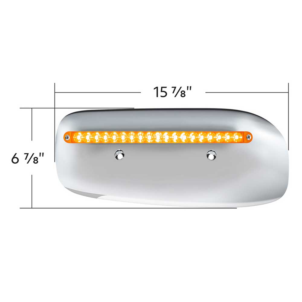 Peterbilt 389 Glolight Rear Headlight Housing Cover with 24 LEDs