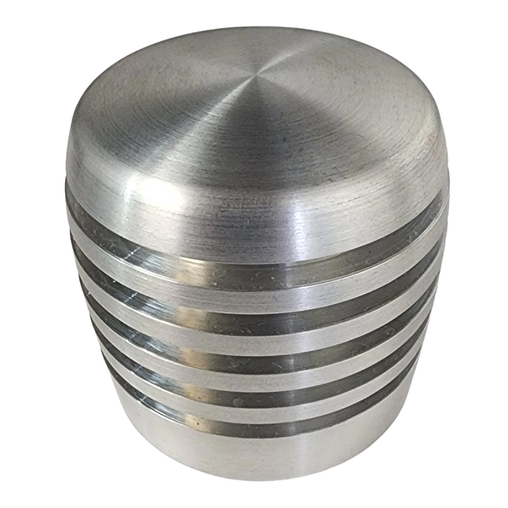 Brushed Aluminum XBR200 Cylinder Style Ring Grooved Shifter Knob