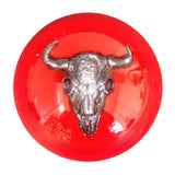 Solid Colored Chrome Cow Skull Shifter Knob