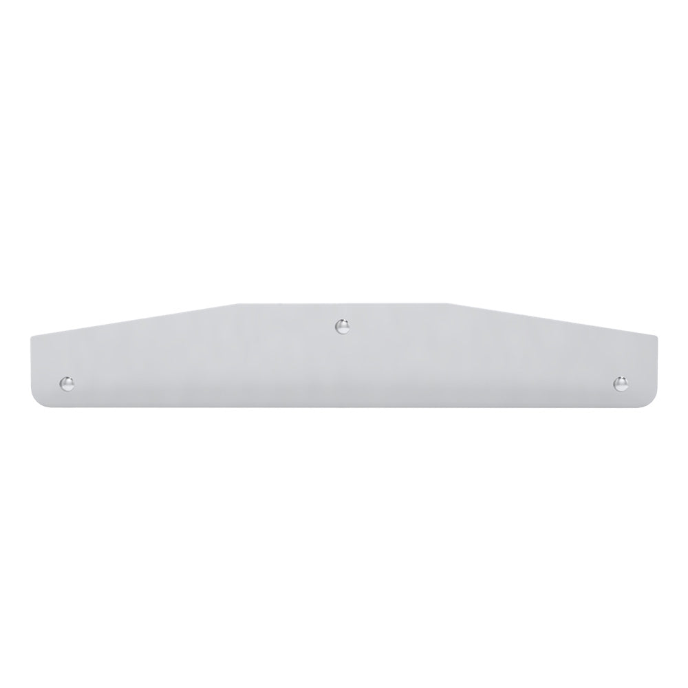 24x4 Bottom Stainless Steel Angled Mud Flap Weight with Blank Design
