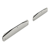 24x4 Bottom Stainless Steel Angled Mud Flap Weight with Blank Design