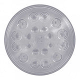4" Round Competition Series Stop, Turn and Tail Red 21 LEDs with Clear Lens Light