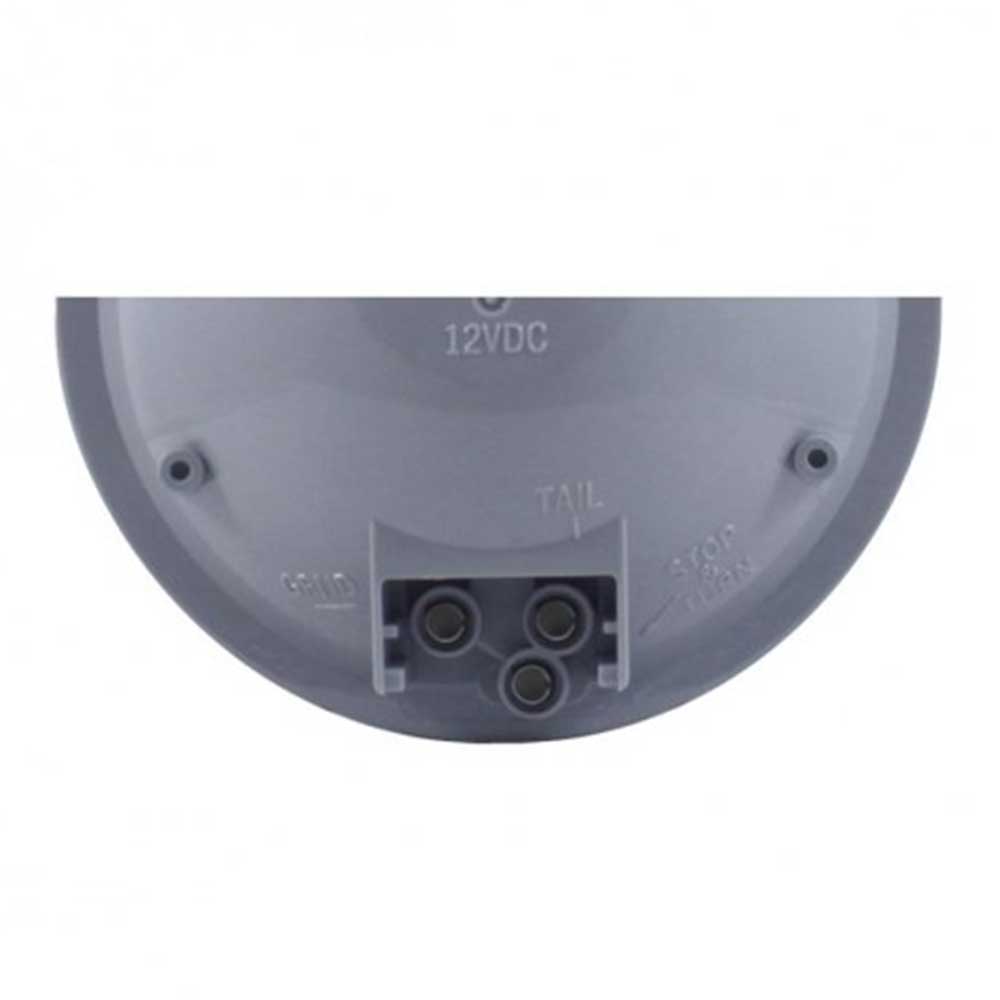4" Round Competition Series Stop, Turn and Tail Red 21 LEDs with Clear Lens Light