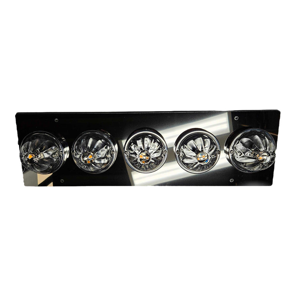 Peterbilt 379 Sleeper Dome Light Bracket with 5 Watermelon Light Holes