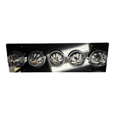 Peterbilt 379 sleeper dome light bracket with 5 watermelon light holes