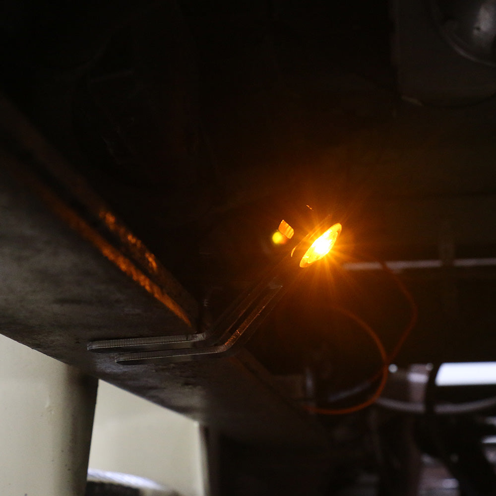 Singular Amber Bullseye LED Light Underframe Nova Bracket