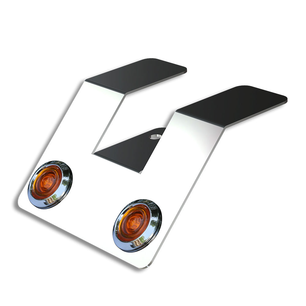 Double Amber Bullseye LED Light Underframe Nova Bracket