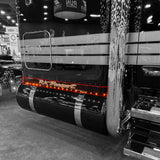 Peterbilt 589 2-1/2" x 78" Sleeper Panel with Fifty-Eight 3/4" Under Glow Light Holes on Bottom Flange