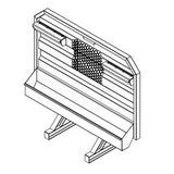 76" X 68" Cab Rack with EZ View Window, Chain Tray and Chain Holder