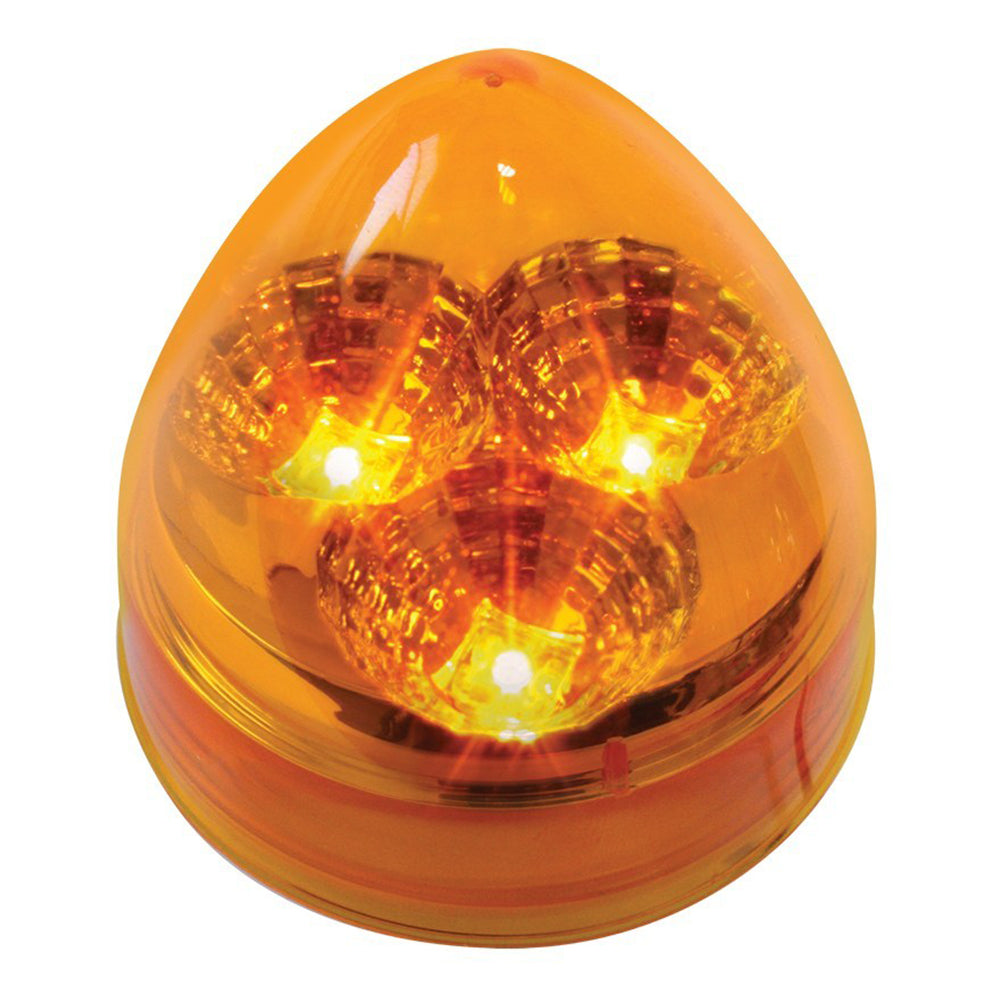 2" Amber 3 LED Beehive Spyder Light