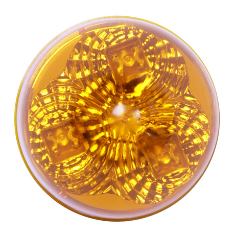 2" Amber 3 LED beehive spyder light, close-up