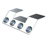 Four Bullseye Amber LED Light Underframe Nova Bracket