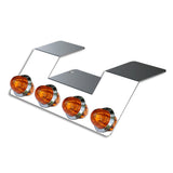 Four Mini Watermelon Hero Amber LED Light Underframe Nova Bracket