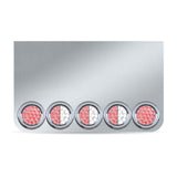 20" Drop Center Panel with Eight 4" Red/White Dual Revolution LEDS