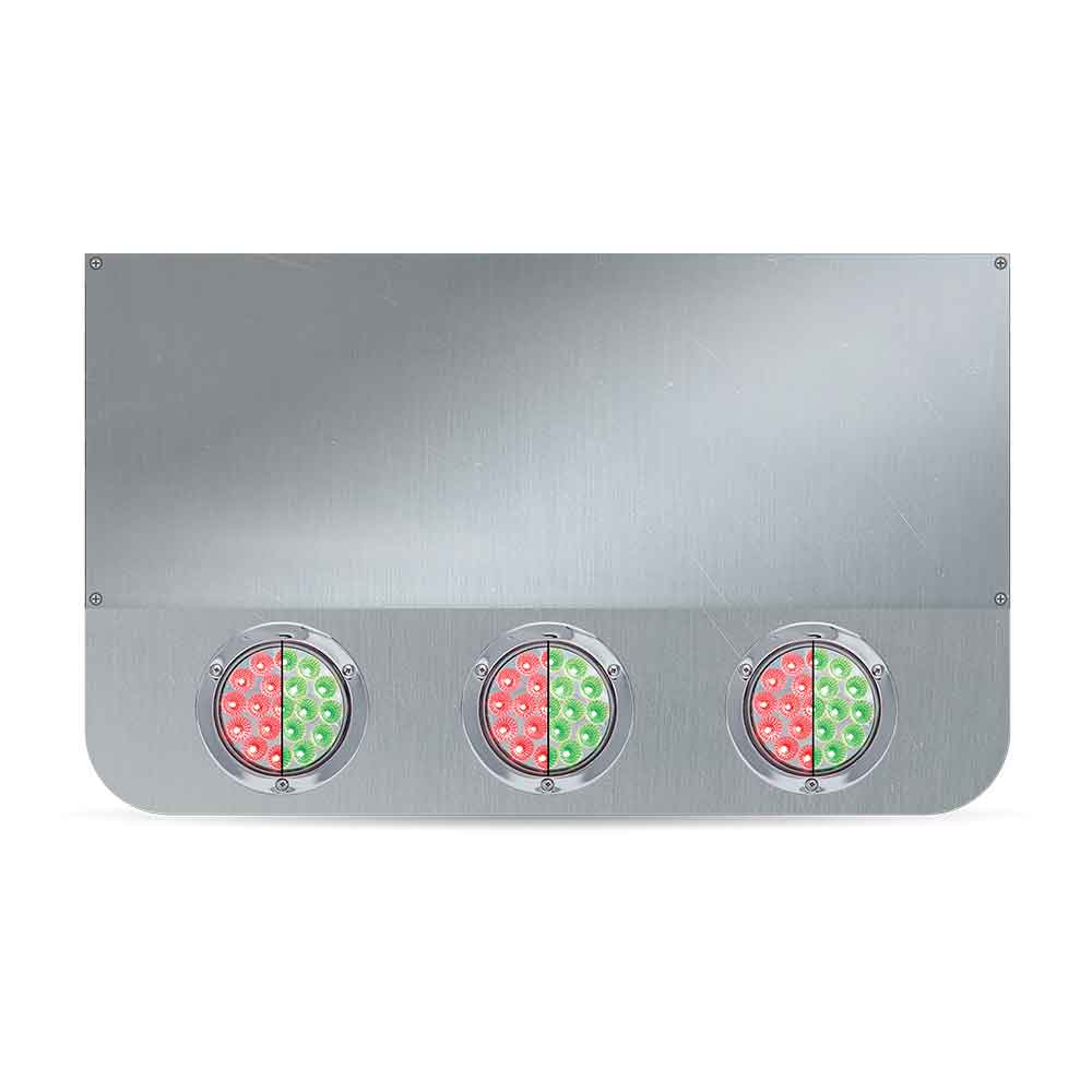 20" Drop Center Panel with Eight 4" Red/Green LEDS