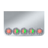 20" Drop Center Panel with Eight 4" Red/Green Dual Revolution Watermelon LEDS