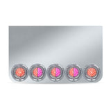 20" Drop Center Panel with Eight 4" Red/Pink Dual Revolution Watermelon LEDS