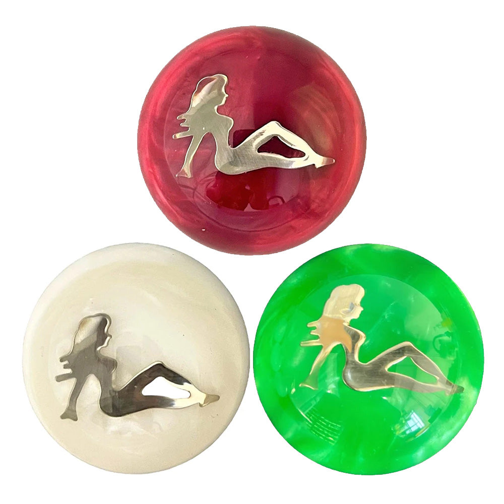 Chrome Lady Pearl Shifter Knob