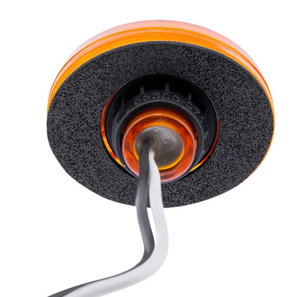 2" 3 LED Oval Marker Light with Grommet and Wiring