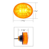 2" 3 LED Oval Marker Light with Grommet and Wiring