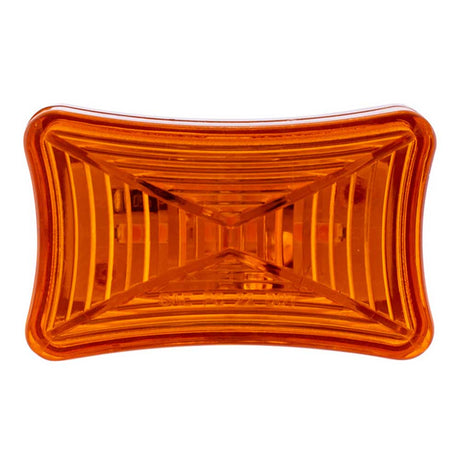 2" 3 LED rectangle marker light with grommet and wiring from another angle