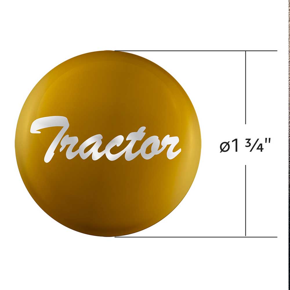 Glossy "Tractor" Air Valve Knob Sticker