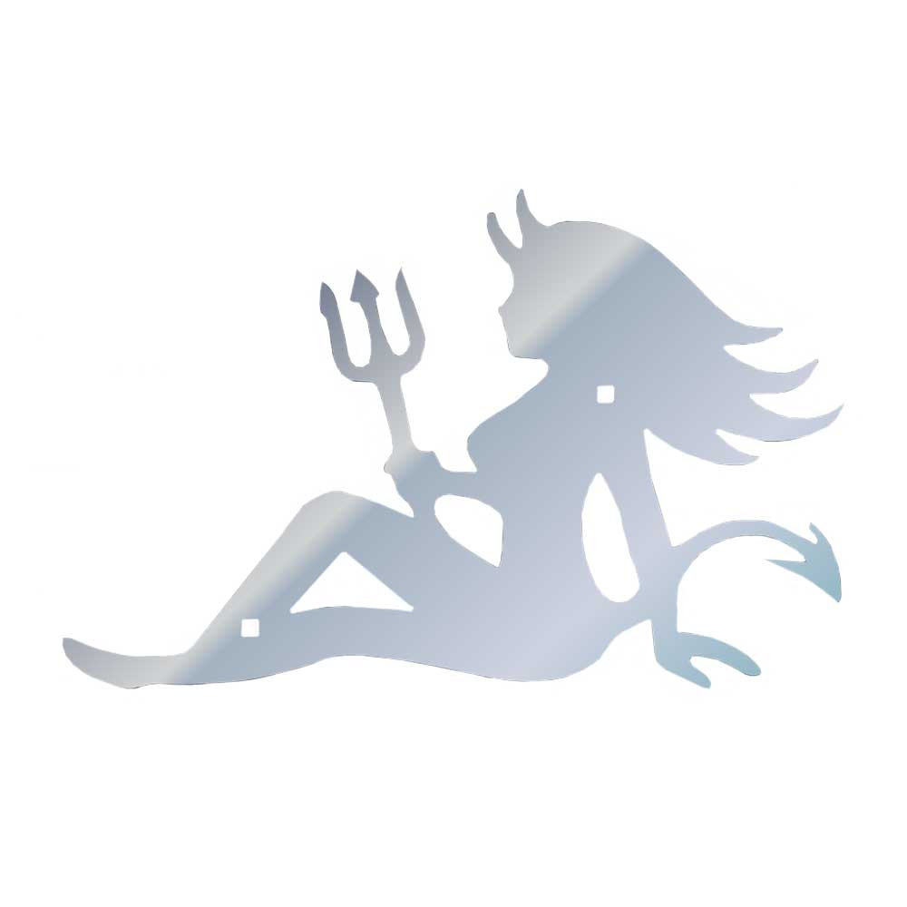 8"  Lady Devil Stainless Steel Cutout Screw On Mount (PR)