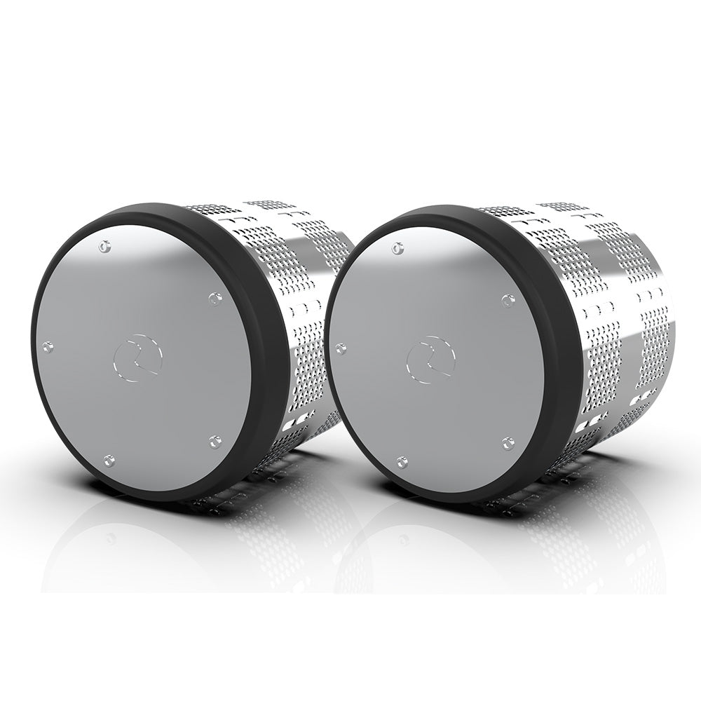 Hybrid Stainless Steel Black Paintable Taper Style Front or Rear Axle Cover Kit