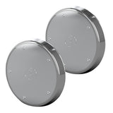 Hybrid Stainless Steel Chrome Taper Style Front or Rear Axle Cover Kit