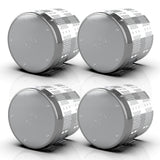 Hybrid Stainless Steel Chrome Taper Style Front or Rear Axle Cover Kit