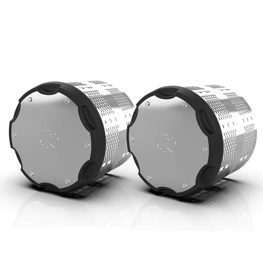 Hybrid Stainless Steel Black Paintable Pocket Style Front or Rear Axle Cover Kit