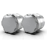 Hybrid Stainless Steel Chrome Pocket Style Front or Rear Axle Cover Kit