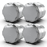 Hybrid Stainless Steel Chrome Pocket Style Front or Rear Axle Cover Kit